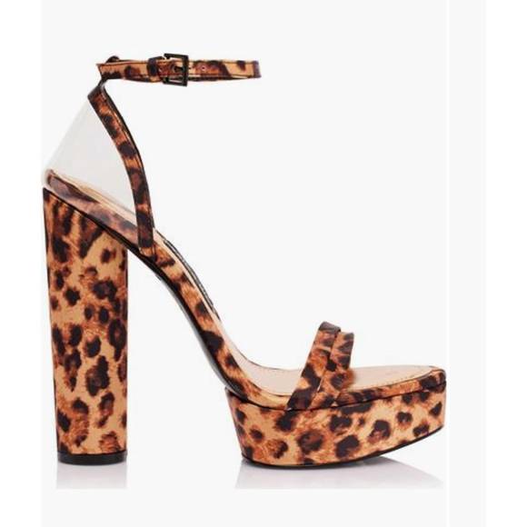 NEW JESSICA RICH women's platform sandal in leopard